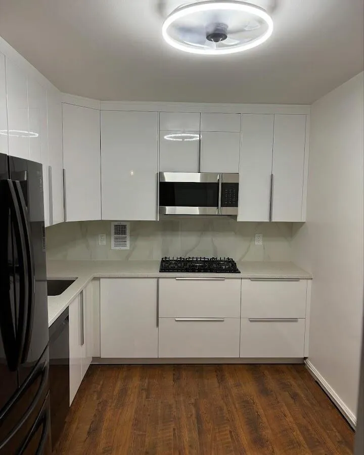 Renovated kitchen with quartz countertops in Fairmont